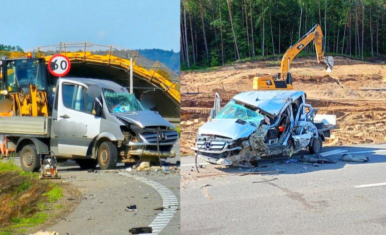  Wypadek na DK 6 w Leśnicach – nowe informacje. Wprowadzono ruch wahadłowy [ZDJĘCIA]