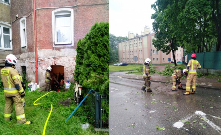  Burza w Lęborku. Strażacy interweniowali ponad 20 razy! [ZDJĘCIA]